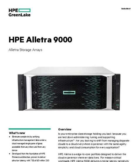 Hpe Alletra Alletra Storage Arrays Pullin Cloud Technologies