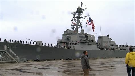 USS Ralph Johnson arrives in Charleston, family members reflect on ...