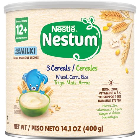 Nestle Nestum, Baby Cereal, 3 Cereals, 14.1 Ounce - Walmart.com