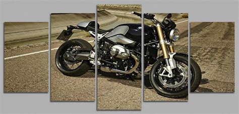 Combo De Quadros Mosaico Moto BMW R NineT D CORA Quadro Decorativo