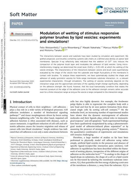 Pdf Modulation Of Wetting Of Stimulus Responsive Polymer Brushes By