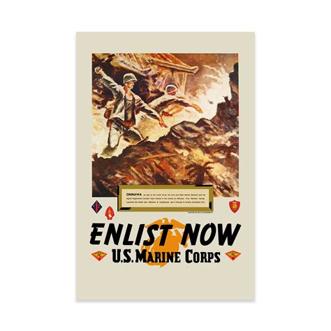 Marines Enlist Now Okinawa Poster