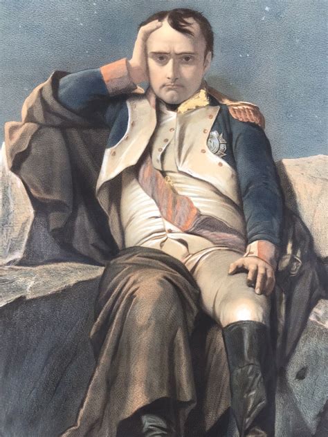 Antique 1858 Portrait Napoleon Bonaparte - Size 26 3/8" X 18 7/8 ...