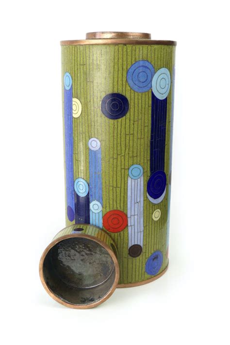 Pot Long En Cloisonn Bambou Vert Design Fabienne Jouvin Oviry