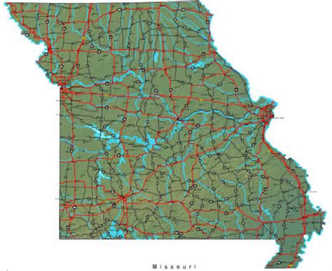 Missouri Map - online maps of Missouri State