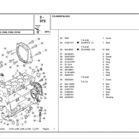 McCormick Tractor CX75 CX85 CX95 CX105 Parts Catalog