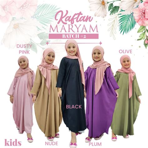 Kaftan Budak Dan Dewasa Kaftan Maryam Kaftan Budak Kaftan Viral Baku