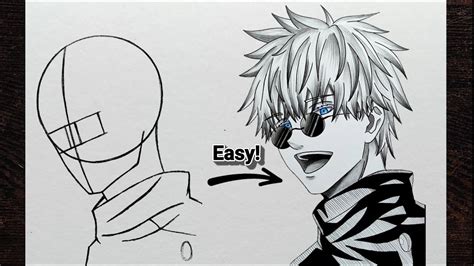 How To Draw Satoru Gojo Step By Step Tutorial For Beginnersanime