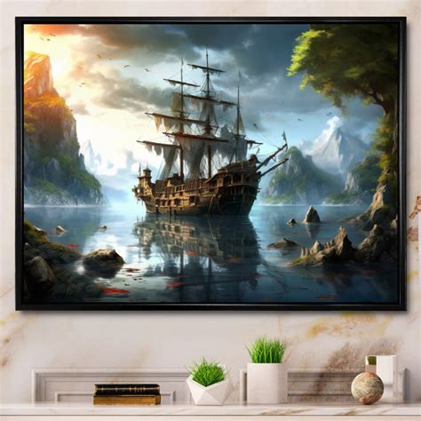 Longshore Tides " Pirate Ship At Sea " | Wayfair