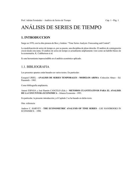 Analisis De Series De Tiempo