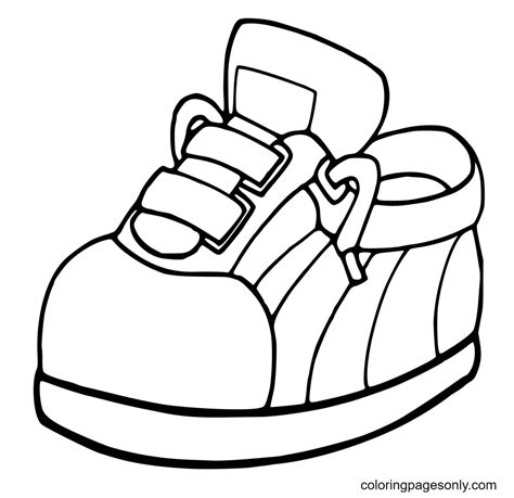 Shoes For Coloring Kids Coloring Pages