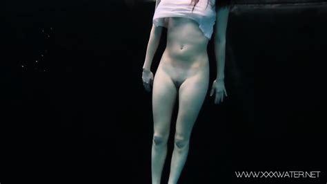 Andrejka Swims Naked In The Pool