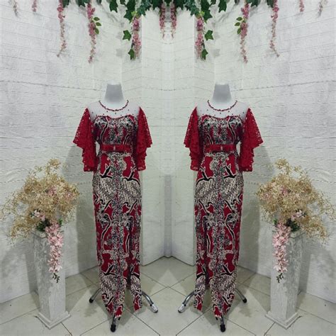 Jual Longdress Sepan Batik Street Lengan Brukat Free Belt Dress