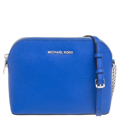 Michael Michael Kors Royal Blue Saffiano Leather Cindy Crossbody Bag