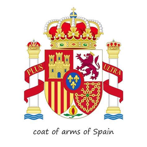 Premium Vector | Coat of arms of Spain