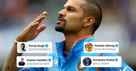 Indian Cricketing Fraternity Celebrates The Birthday Of Shikhar Dhawan