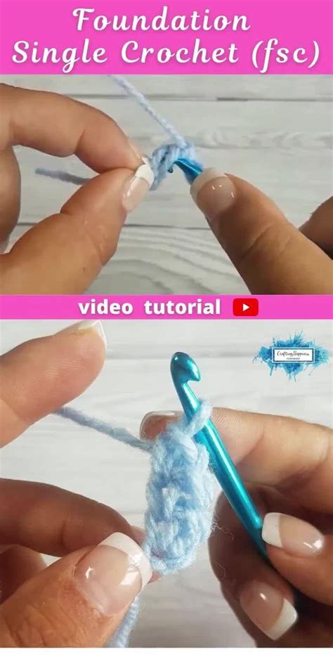 How To Crochet The Foundation Single Crochet Fsc Video Tutorial By