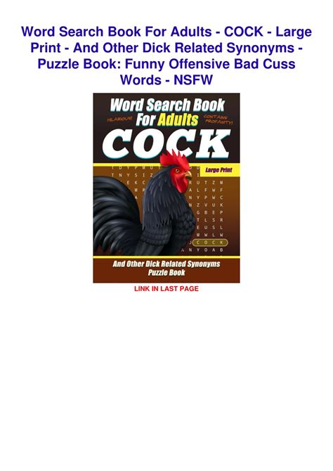 Ppt Download Book [pdf] Word Search Book For Adults Cock Large Print And Other Dick