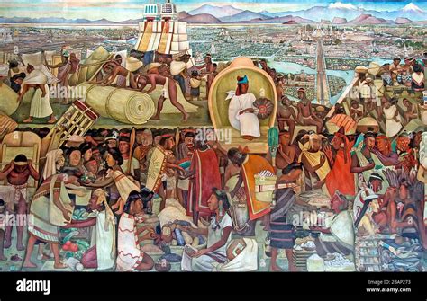 Mural De Diego Rivera En El Palacio Nacional Ciudad De México México