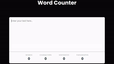 Create Word And Character Counter With Html Css Javascript Source Code