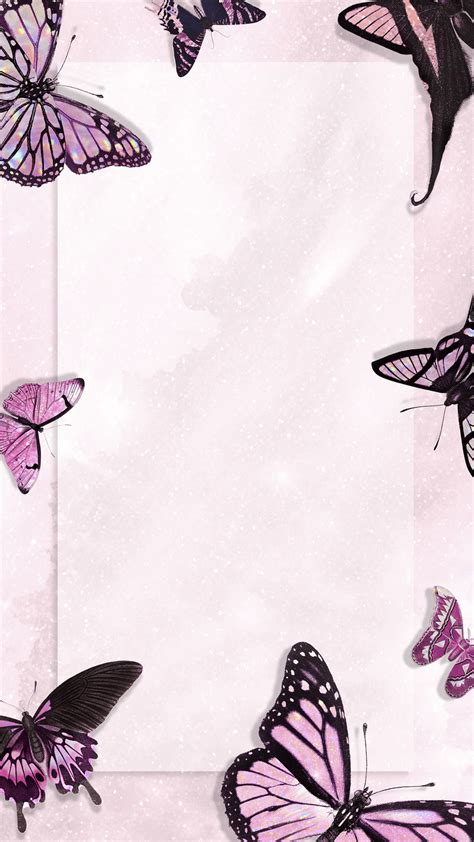 Pink holographic and glittery butterfly | Premium PSD - rawpixel