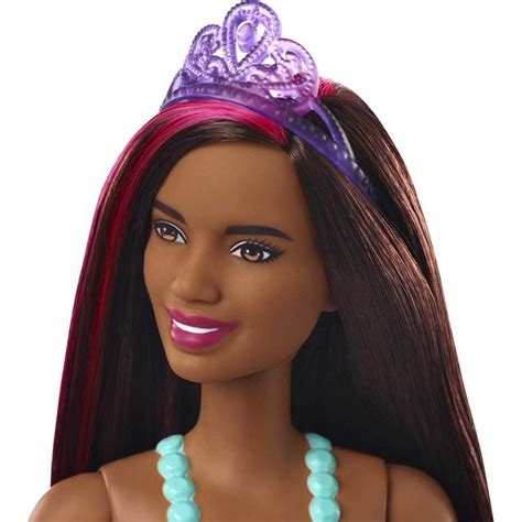 Barbie Dreamtopia Princess Doll Inch Brunette With Pink Hairstreak Gjk Barbiepedia