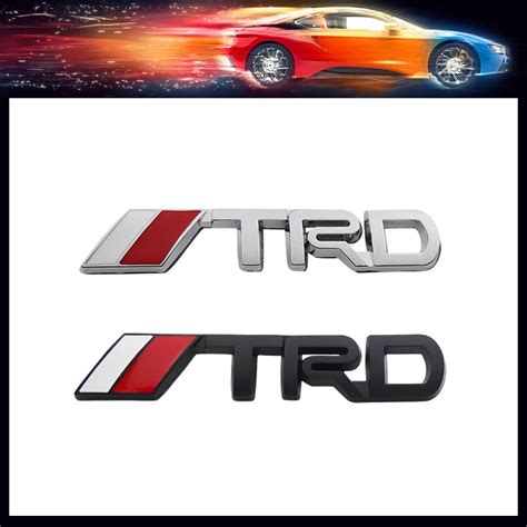 3d Premium Trd Racing Decoration Hood Fender Trunk Rear Bonnet