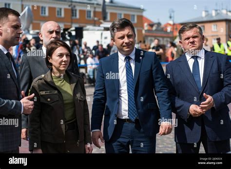 Deputy Minister Of Defense Of Ukraine Hanna Maliar L And Michal