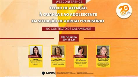 Webconference Fluxo De Atenção à Criança E Ao Adolescente Em Situação