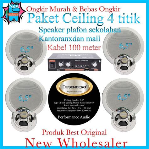 Jual Paket Speaker Ceiling 4 Titik Dusenberg 6 5 Inch Original Sound