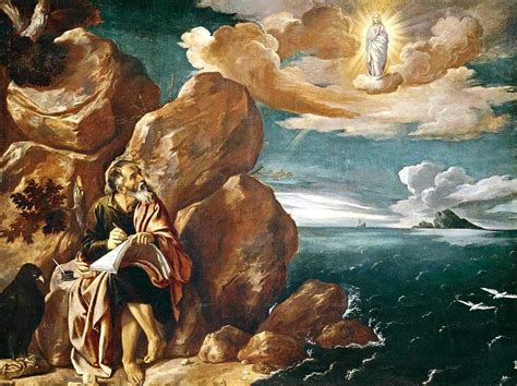 San Juan Evangelista en la isla de Patmos Painting by Pedro Orrente ...