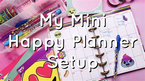 🍕 My Mini Happy Planner Setup 🍕 Youtube