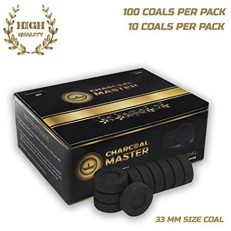 Charcoal Masters Hookah Coals Instant Light Premium Charcoal