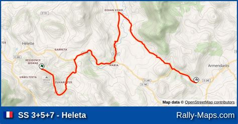 Ss Heleta Stage Map Rallye Du Pays Basque Coupe