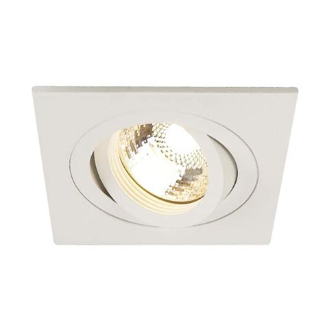 SLV 113511 NEW TRIA I GU10 Downlight Eckig Mattweiss Max 50W Inkl