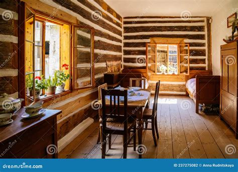 Interior Of The Traditional Ukrainian Hata House Pereiaslav Scansen