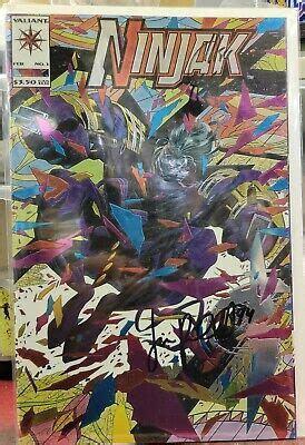 Ninjak Chromium Valiant Comics Signed By Joe Quesada Jim