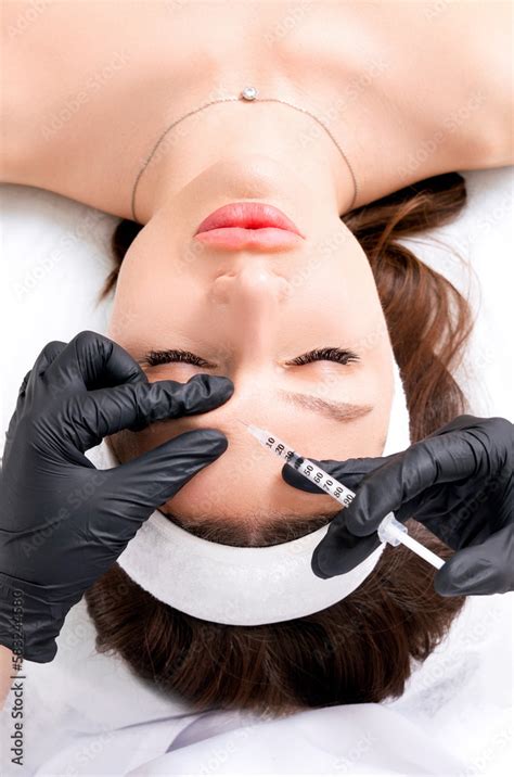 Botulinum Therapy Botox Injection At Cosmetology Clinic Method Of