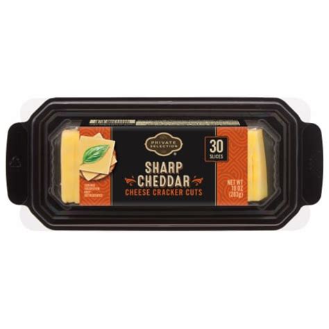 Private Selection® Sharp White Cheddar Cracker Cuts Sliced Cheese 30 Slices 10 Oz Frys