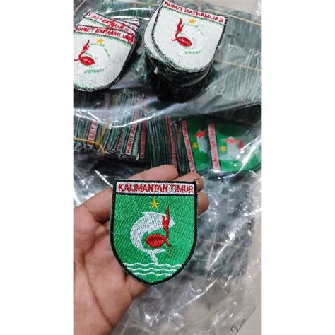 Jual BADGE KWARDA KALIMANTAN TIMUR BORDIR HARGA SATUAN Shopee