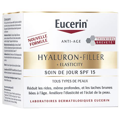 Crème Visage Soin De Jour Anti Âge Spf15 Hyaluron Filler Elasticity Eucerin Le Pot De 50ml à