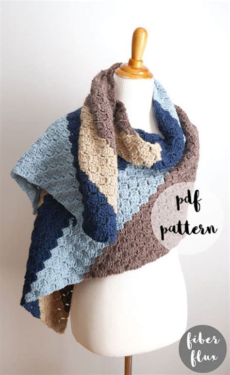 PDF Crochet Pattern Bonfire Blanket Wrap Etsy