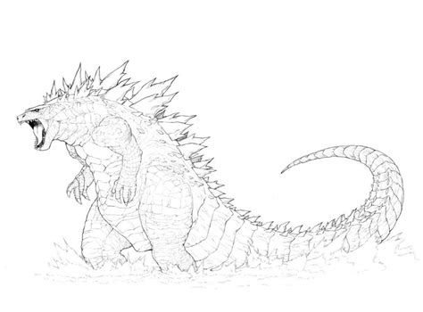 Dibujos De Godzilla Para Colorear Wonder Day