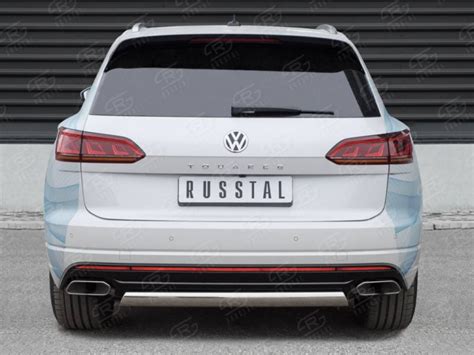 Защита заднего бампера VOLKSWAGEN Touareg (Фольксваген Туарег) с 2018 года