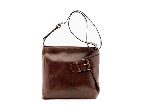 Milano Chestnut Vegetable Tanned Leather Shoulder Bag