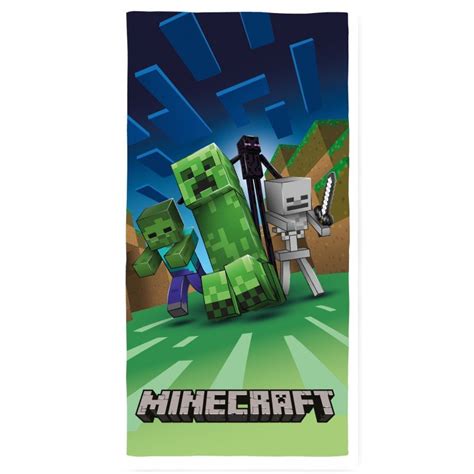 Emi Bavlnená Detská Osuška Minecraft 70 X 140 Cm