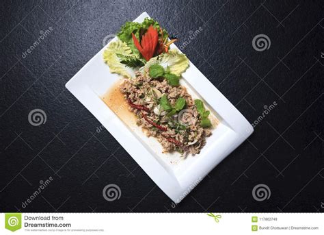 Larb-Pork Pork, Salad, Mince, Spicy, Food Stock Image - Image of ...