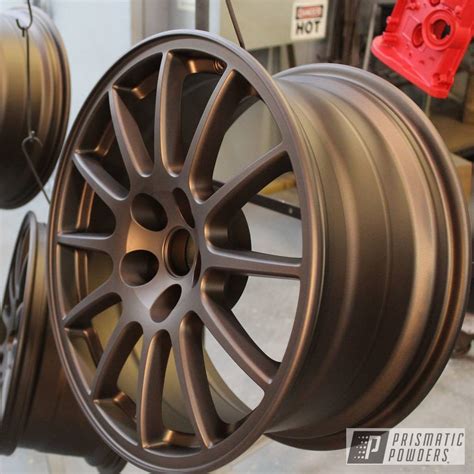 Matte Wheels Done In Bronze Chrome And Casper Clear Prismatic Powders