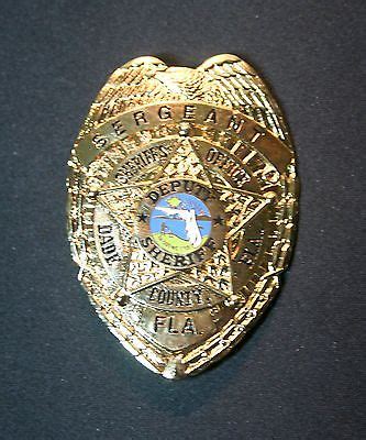 MIAMI VICE Movie Prop Badge Dade County Sheriff Dept Shield -- Antique ...