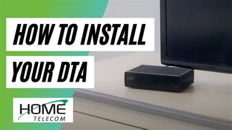 How To Install Your Digital Television Adaptor Dta Youtube